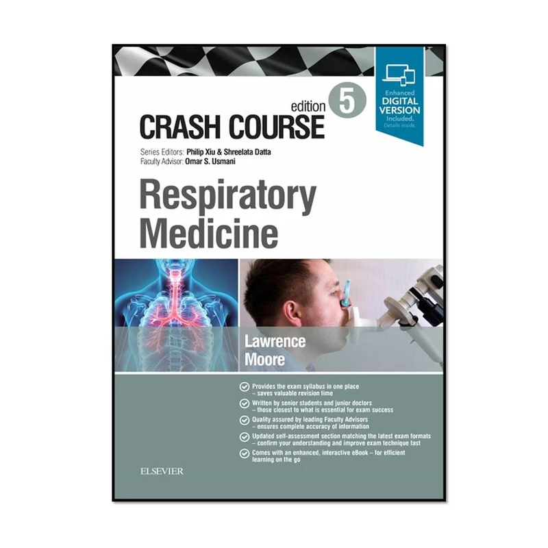 کتاب Crash Course Respiratory Medicine 5th Edition اثر جمعی از نویسندگان انتشارات مؤلفین طلایی 