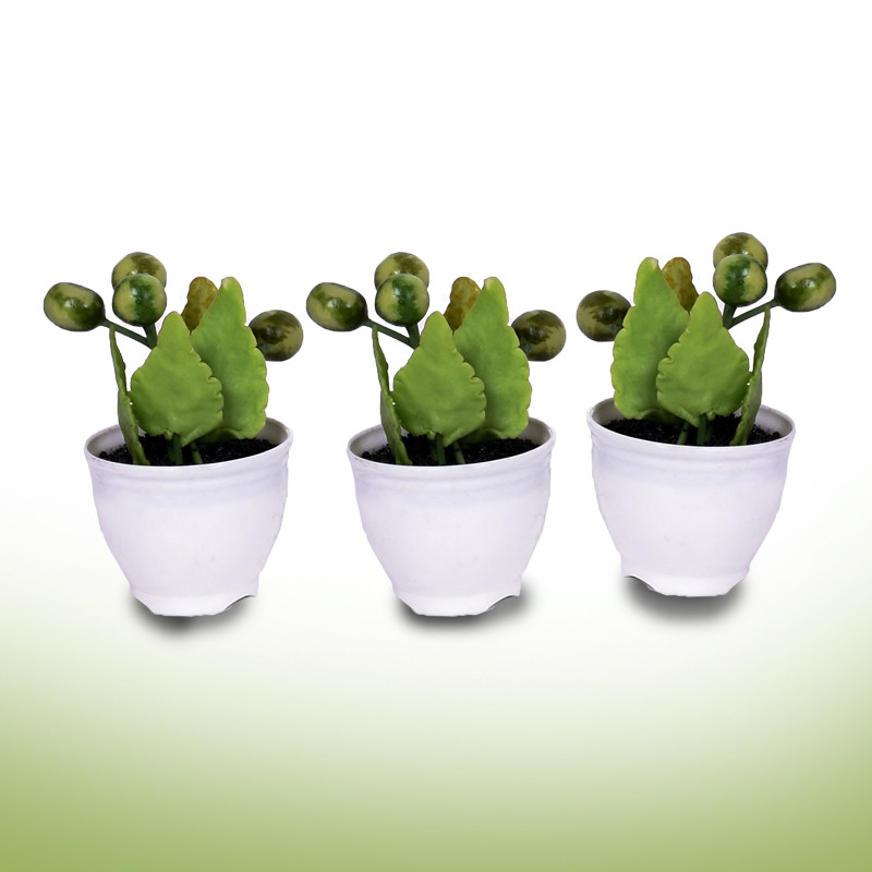 گلدان به همراه گل مصنوعی مدل هندوانه