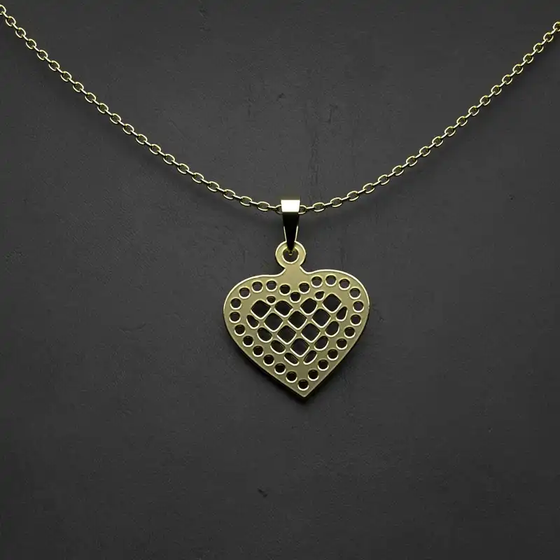 گردنبند طلا 18 عیار زنانه مدوپد مدل دختربچه کد CA10309