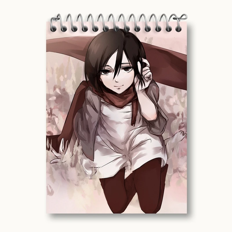 دفتر یادداشت 50 برگ خندالو مدل میکاسا اکرمن انیمه اتک آن تایتان Attack on Titan کد 18600