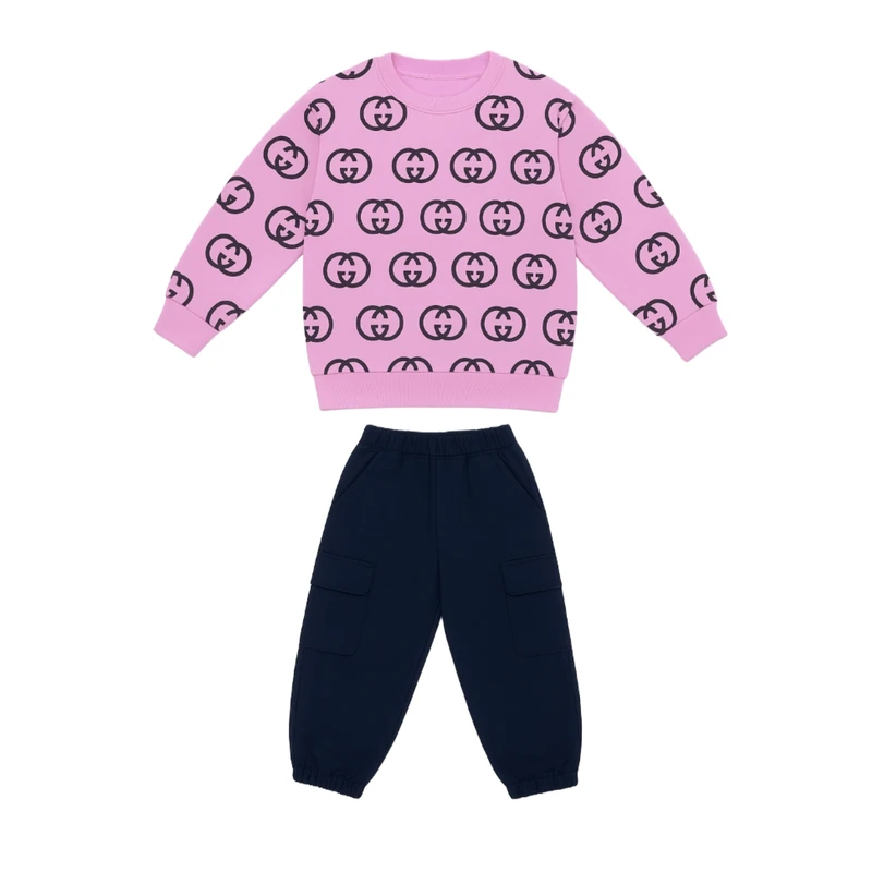 ست سویشرت و شلوارک راحتی بچگانه مدل 501061S