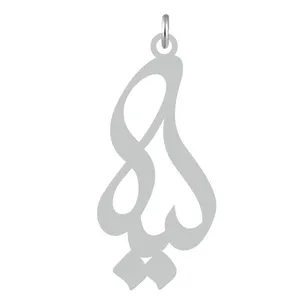 آویز گردنبند نقره کرابو طرح لیلا مدل Kn2-655