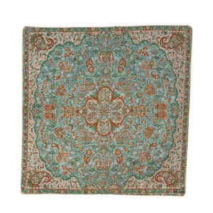 رومیزی ترمه طرح نسترن مدل SABZABI41/1