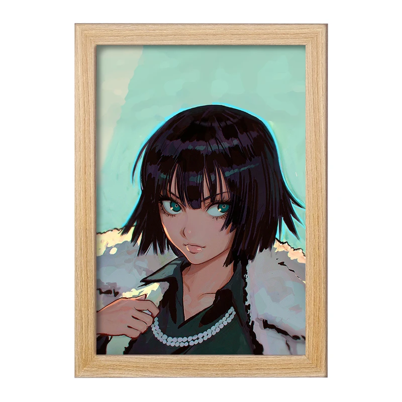 تابلو خندالو مدل فوبوکی انیمه مرد تک مشتی One Punch Man  کد 11380