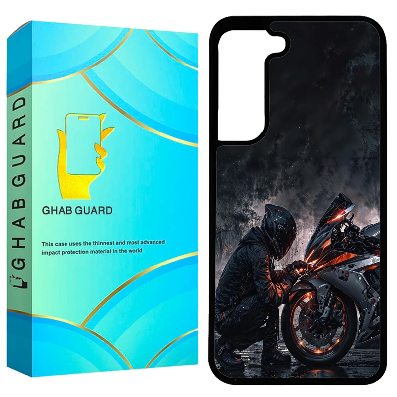 کاور قاب گارد طرح موتور سوار مدل GCHPA21F مناسب برای گوشی موبایل سامسونگ Galaxy S21 FE 5G 