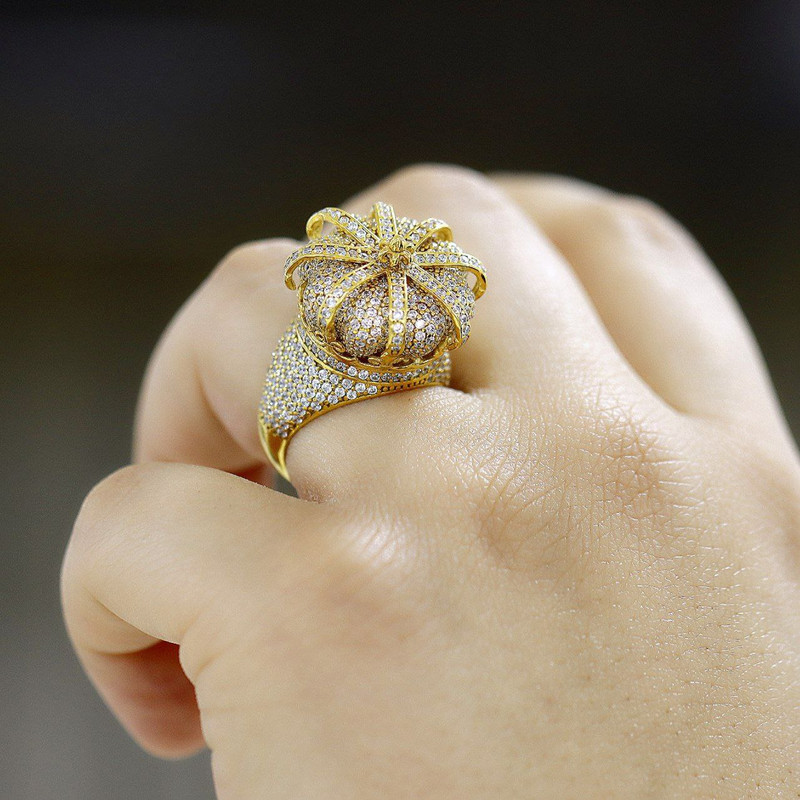 انگشتر نقره زنانه جی تی ای مدل تاج