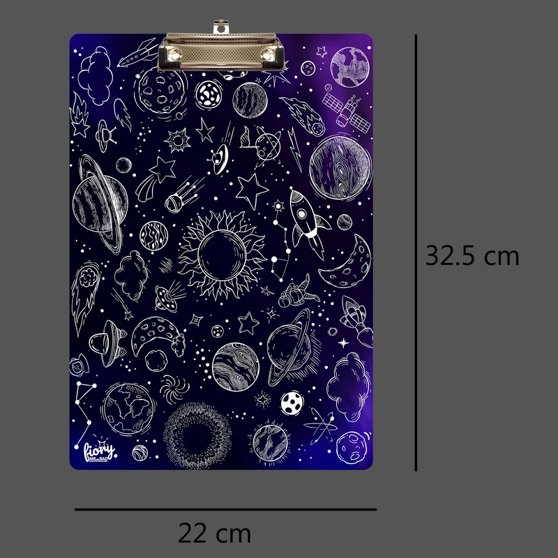 عکس شماره 4 : تخته شاسی مستر راد طرح کهکشانی مدل تحصیلی کد fiory 2374 سایز a4