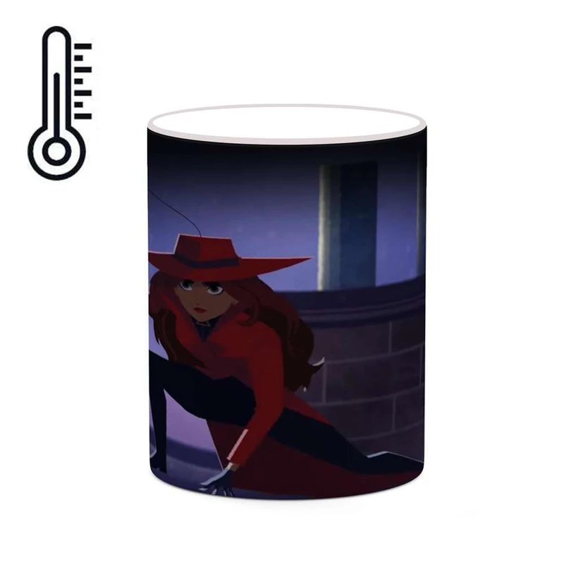 ماگ حرارتی کاکتی مدل کارتون Carmen Sandiego کد mgh22364