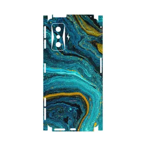 MAHOOT Turquoise marblewith golden streaks-FullSkin Cover Sticker for Xiaomi Redmi K50 Gaming
