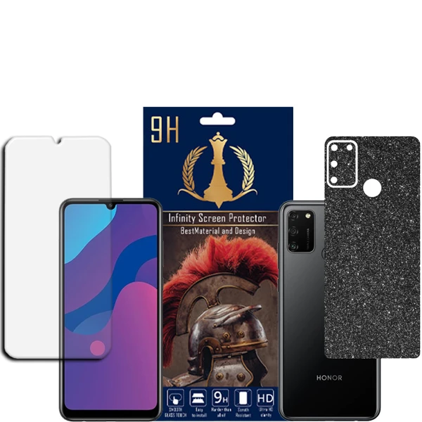   برچسب پوششی اینفینیتی مدل PRO MAX مناسب برای گوشی موبایل آنر 9A به همراه محافظ صفحه نمایش