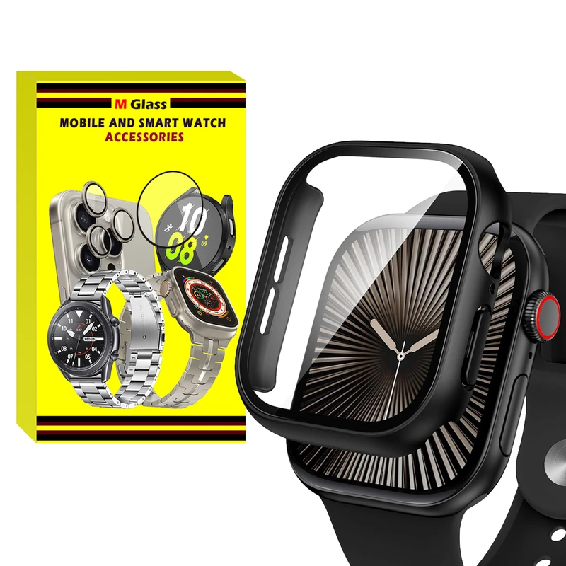 کاور ام‌گلس مدل MG-360 مناسب برای اپل واچ سری 10 سایز 42 میلیمتری به همراه محافظ صفحه نمایش