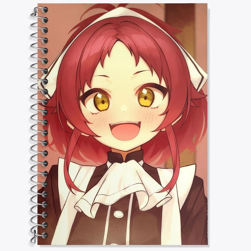 دفتر زبان 50 برگ خندالو مدل سه خط طرح اریس انیمه موشوکو تنسی کد 24068