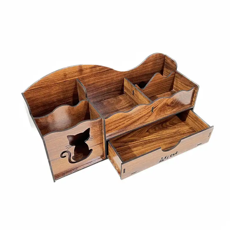 جامدادی رومیزی اف جی کات مدل کشویی طرح گربه کد A147