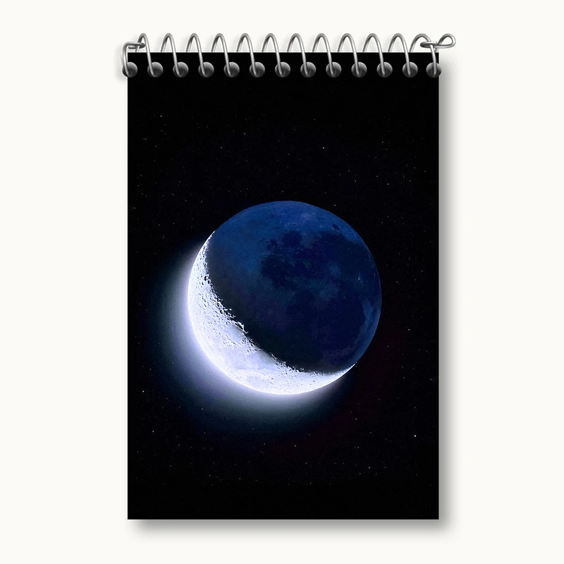 دفتر یادداشت 50 برگ خندالو طرح ماه (Moon) کد N3750