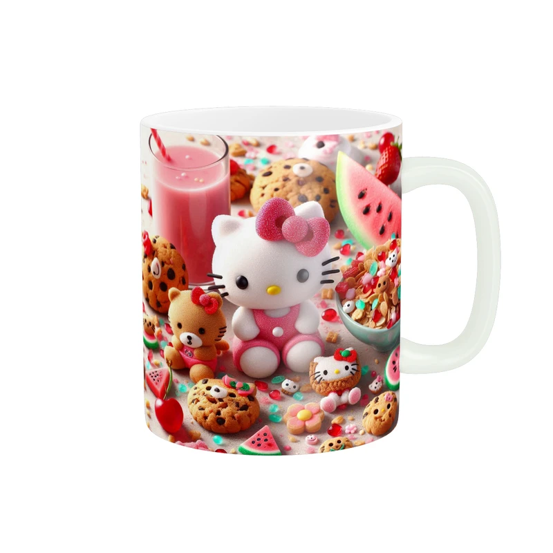 ماگ پاد آفرین طرح کیتی مدل هندوانه شب یلدا کد 68