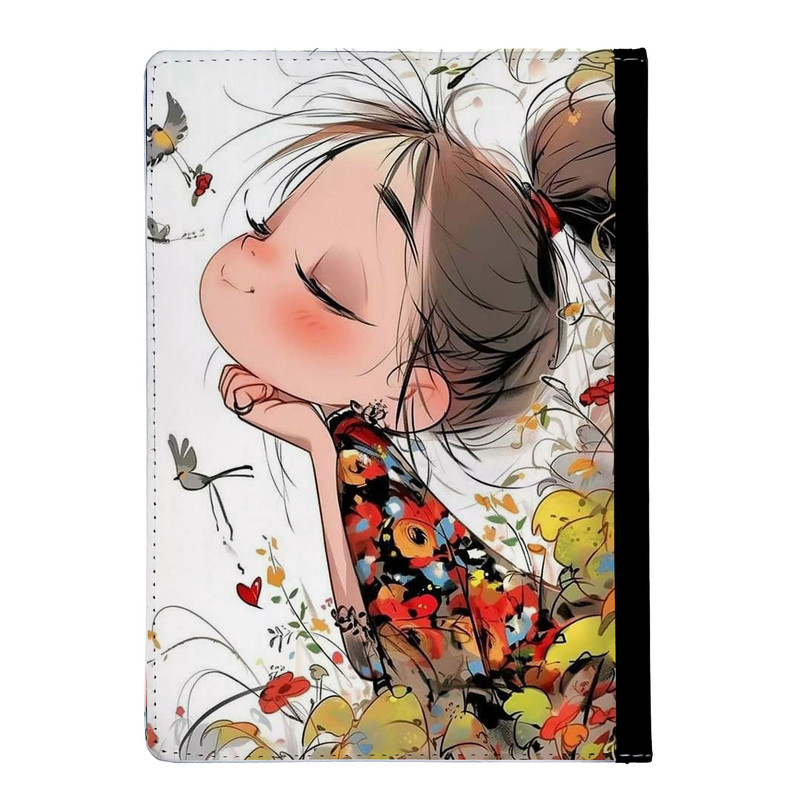 کلاسور مدل دختر در میان گلها کد nc442