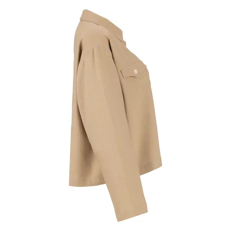 کت زنانه سرژه مدل 212259 رنگ نسکافه ای