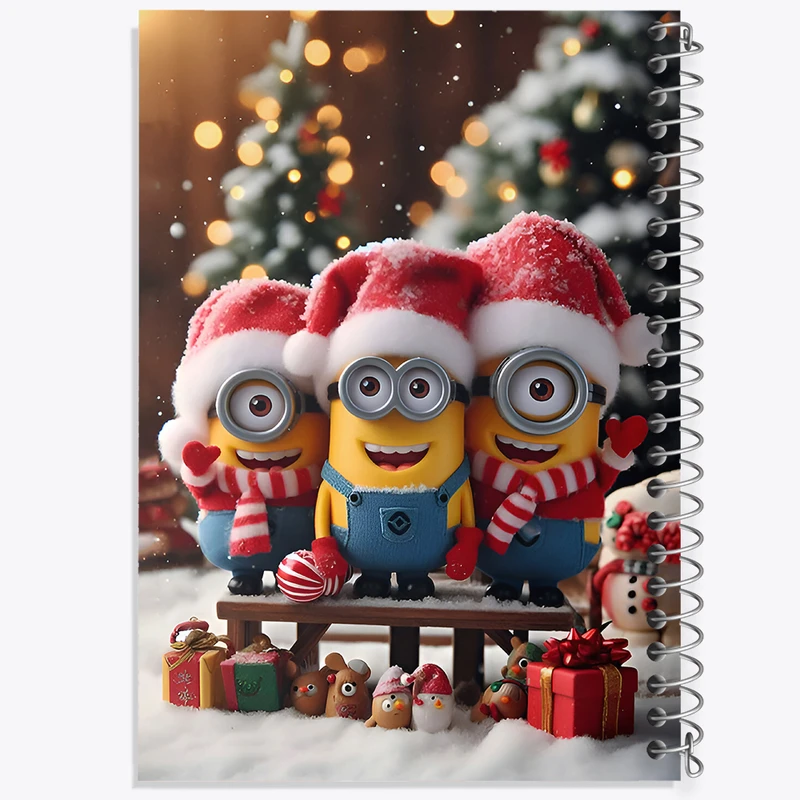 دفتر شطرنجی 50 برگ خندالو طرح مینیون ها (Minions) کد F8082