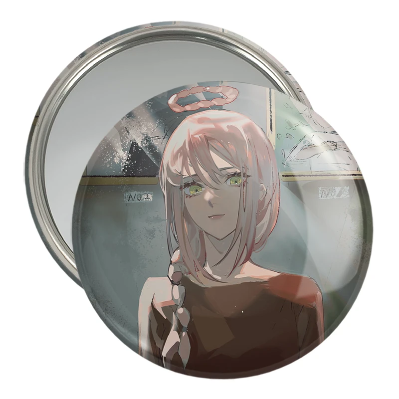 آینه جیبی خندالو مدل ماکیما انیمه مرد اره ای Chainsaw Man  کد 17911