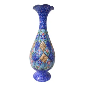 گلدان میناکاری مدل گل و پرداز کد 512