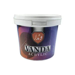 رنگ سفید آکریلیک وندا مدل V-1 وزن 1 کیلوگرم