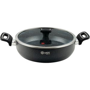 تابه گرانیت ام جی اس مدل دو دسته گارنت کد GR02 سایز 28