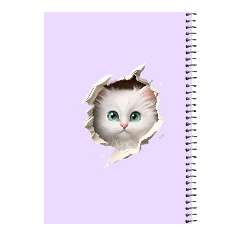 دفتر مشق 80 برگ اس جی مدل گربه کد۴   