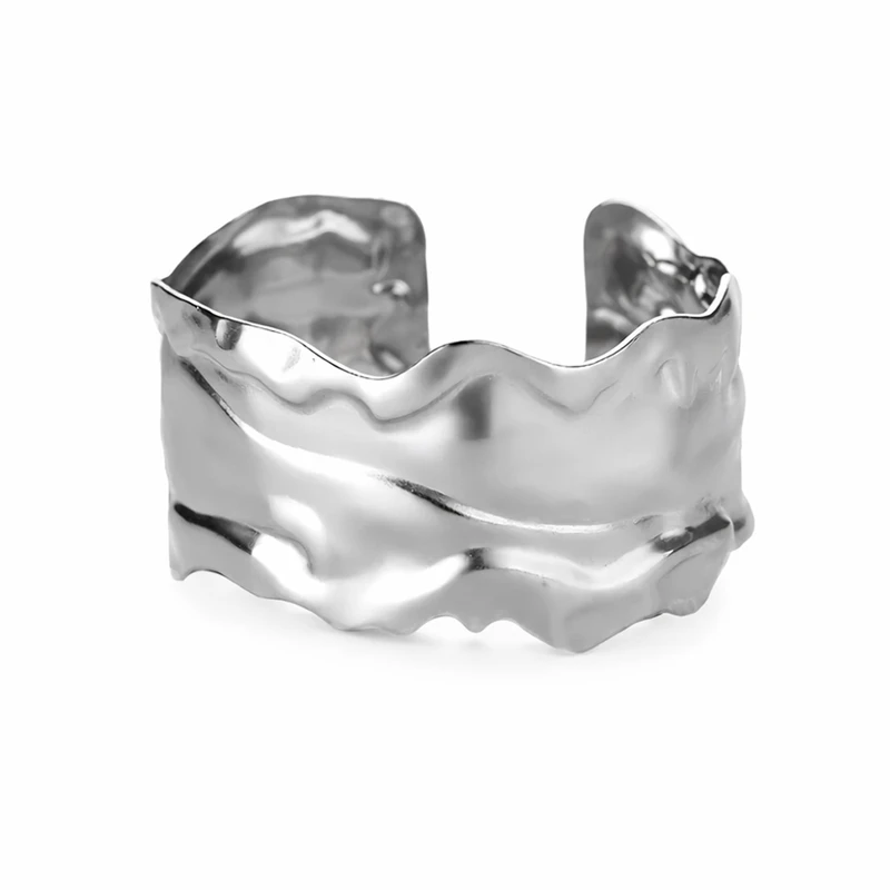 دستبند النگویی زنانه مدل کاف موج‌دار 657PB1657P