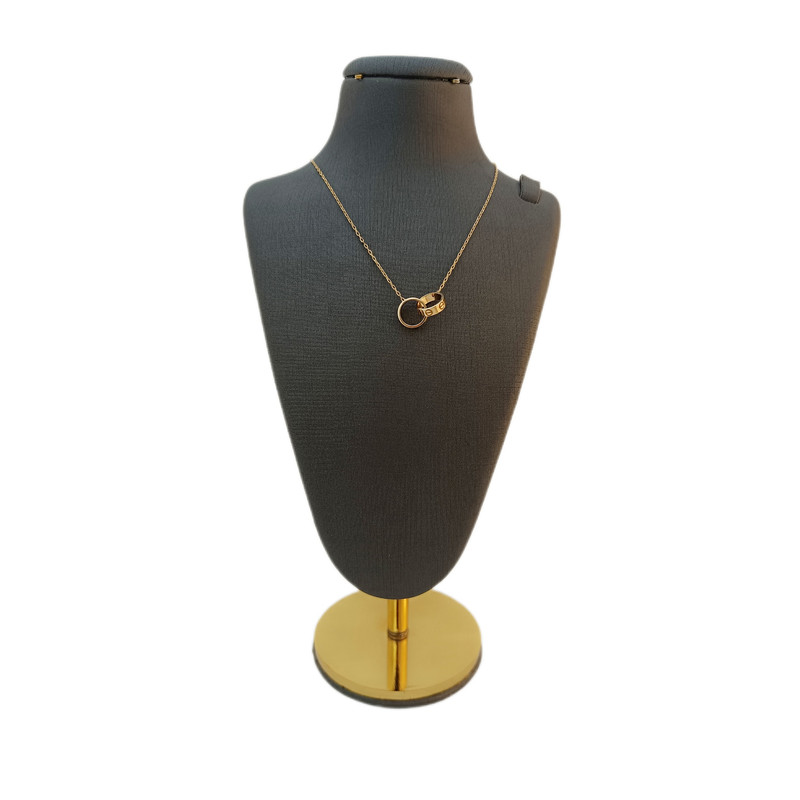 گردنبند طلا 18 عیار زنانه جواهری ماهوور مدل کارتیه کد 02