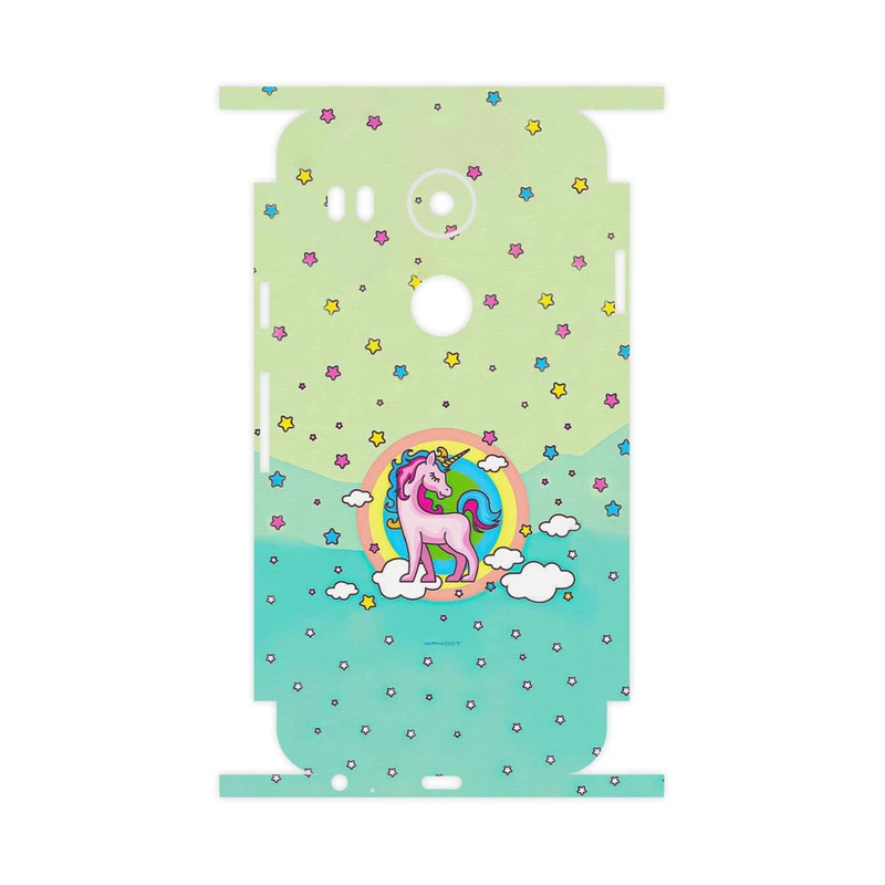 برچسب پوششی ماهوت مدل Rainbow unicorn adventure-FullSkin مناسب برای گوشی موبایل گوگل Nexus 5X