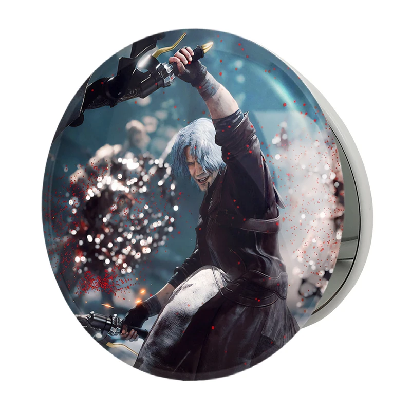 آینه جیبی خندالو طرح بازی دویل می کرای Devil May Cry مدل تاشو کد 30220