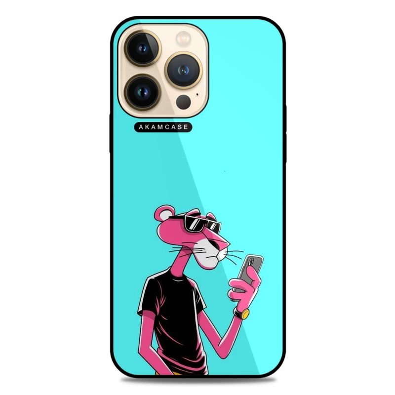 کاور آکام مدل AMC-WA13PRO-PINK PANTHER1 مناسب برای گوشی موبایل اپل iPhone 13 Pro