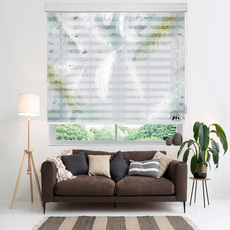 پرده زبرا زیو مدل 3D-1185 سایز 100x150 سانتی متر