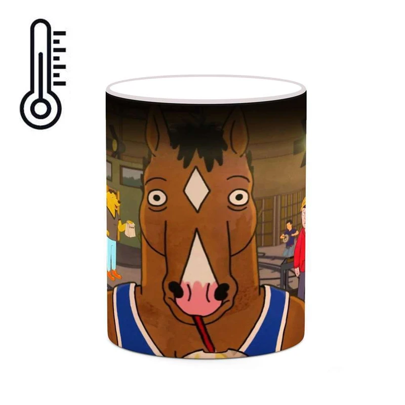 ماگ حرارتی کاکتی مدل کارتون BoJack Horseman کد mgh22326