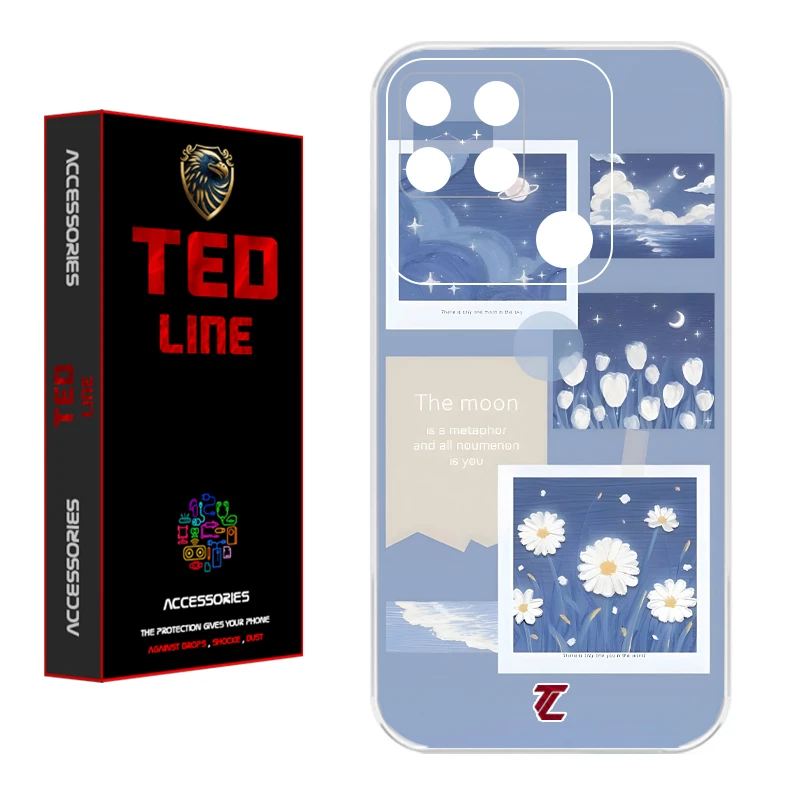 کاور تدلاین طرح بابونه کد 1203 مناسب برای گوشی موبایل شیائومی Redmi 10A / 9C