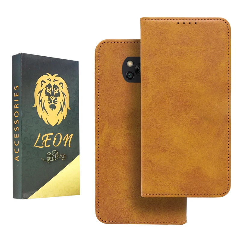 کیف کلاسوری لئون مدل Spork مناسب برای گوشی موبایل شیائومی Poco X3 / X3 NFC 