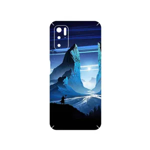 MAHOOT Blue Mountains Digital Art Cover Sticker for Xiaomi Poco M3 Pro 5G