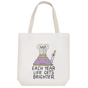 ساک خرید خندالو طرح Each Year Life Gets Brighter  کد 6652