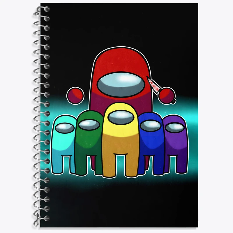 دفتر نت موسیقی 50 برگ خندالو طرح امانگ آس (Among Us) کد N4937