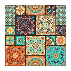 کاشی گلاک مدل اسلیمی طرح سنتی ایرانی کد TT133