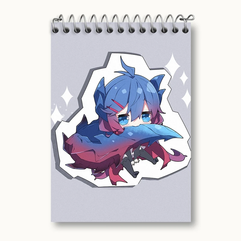 دفتر یادداشت 50 برگ خندالو مدل بازی شکارچی هیولا (Monster Hunter) کد 33234