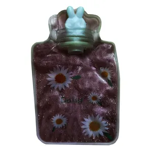 کیسه آب گرم کودک مدل گل داودی