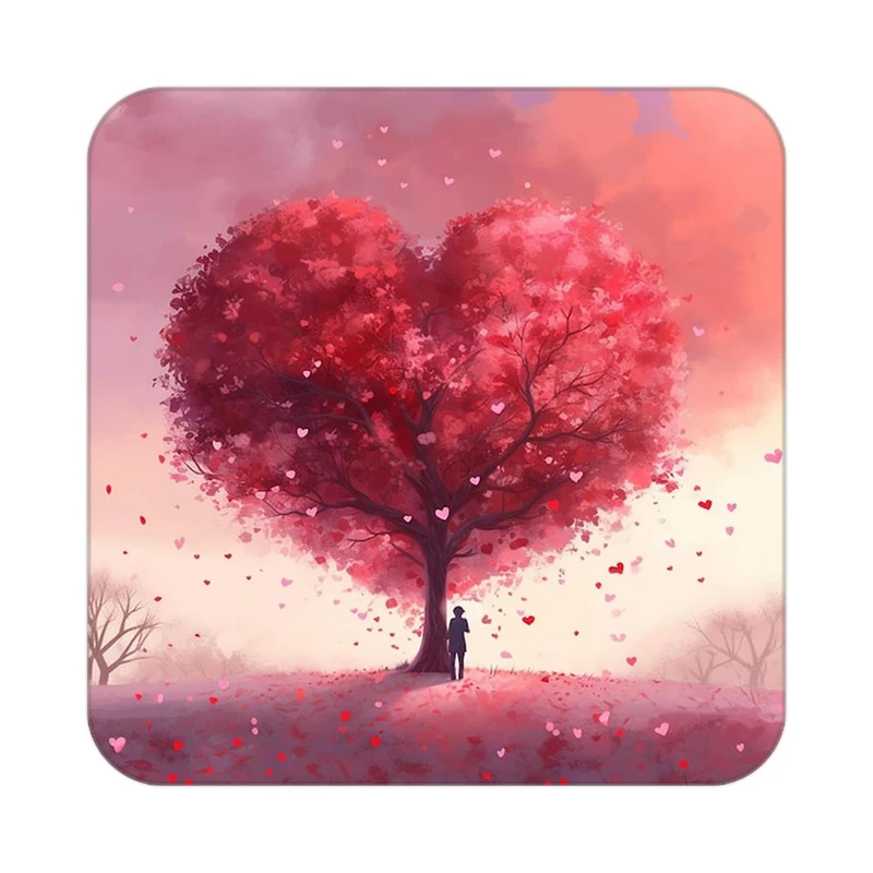 زیر لیوانی کاکتی مدل عاشقانه کد mp10474