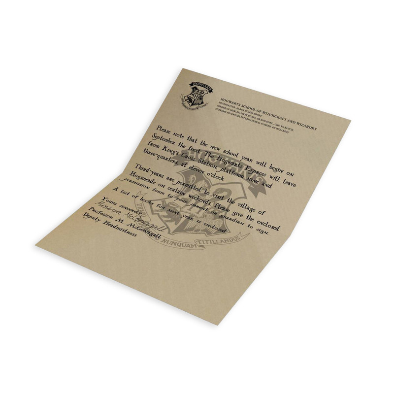 اسباب بازی زینتی فانتازیو مدل نامه هاگوارتز هری پاتر سال سوم