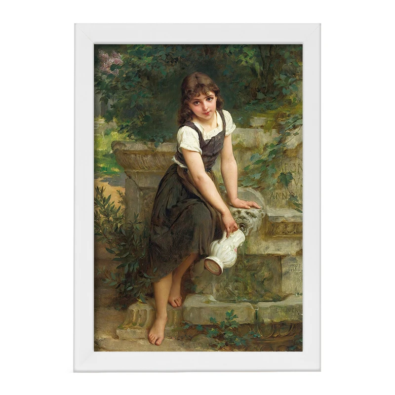 تابلو خندالو مدل نقاشی فواره اثر امیل مونیر کد F12343