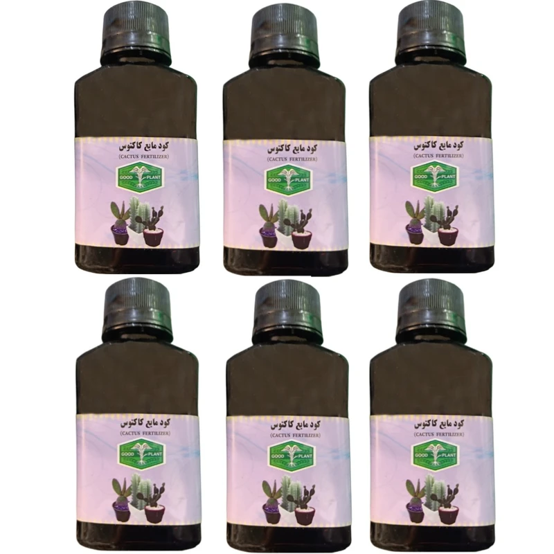 کود مایع کاکتوس گود پلنت مدل ctm حجم 80 میلی لیتر بسته 6 عددی 