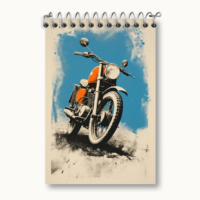 دفتر یادداشت 50 برگ خندالو مدل موتور سیکلت کد F2706