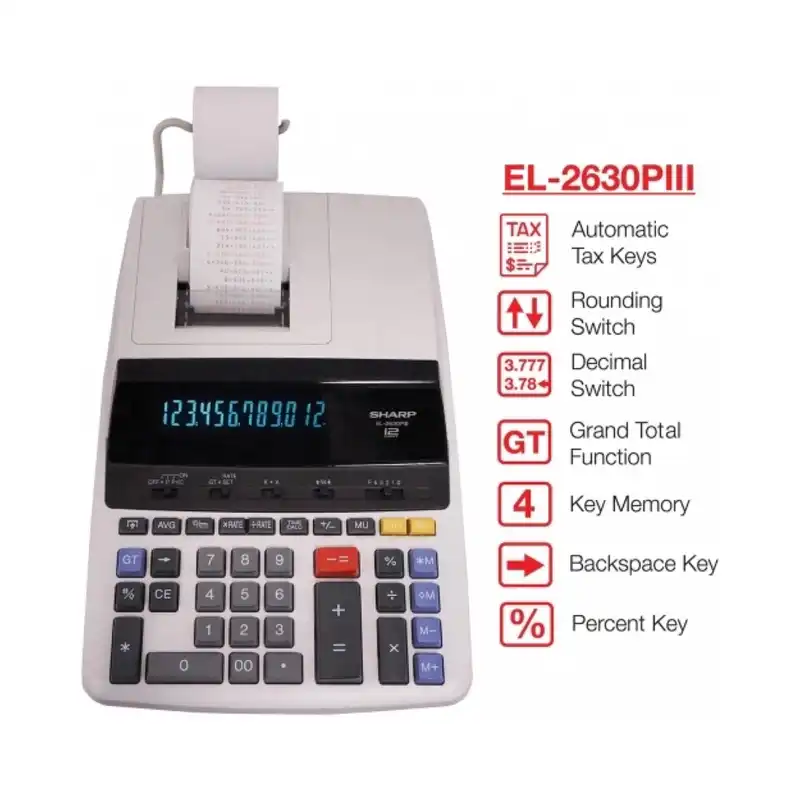 ماشین حساب شارپ مدل el-2630p