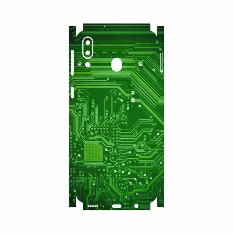برچسب پوششی ماهوت مدل Green Printed Circuit Board-FullSkin مناسب برای گوشی موبایل سامسونگ Galaxy M20