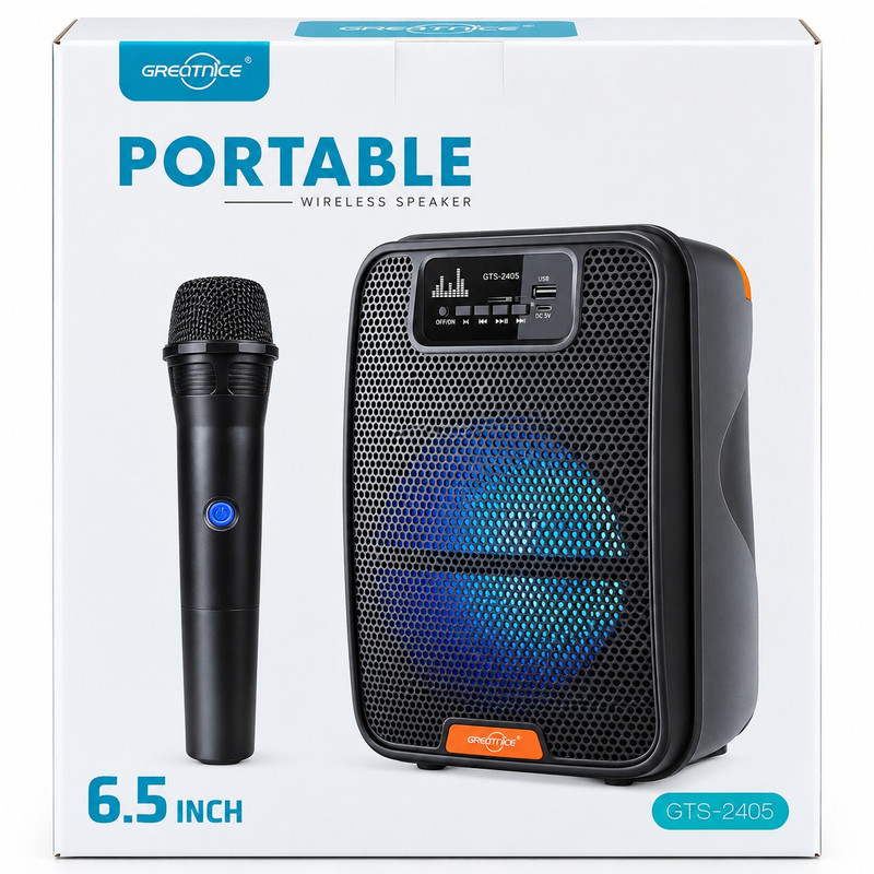 اسپیکر بلوتوثی قابل حمل گریت نایس مدل GTS-2405